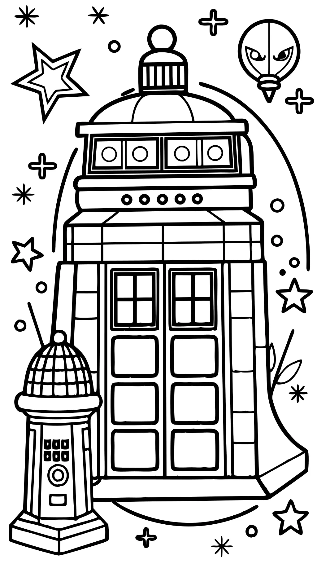 Páginas para colorear de Doctor Who